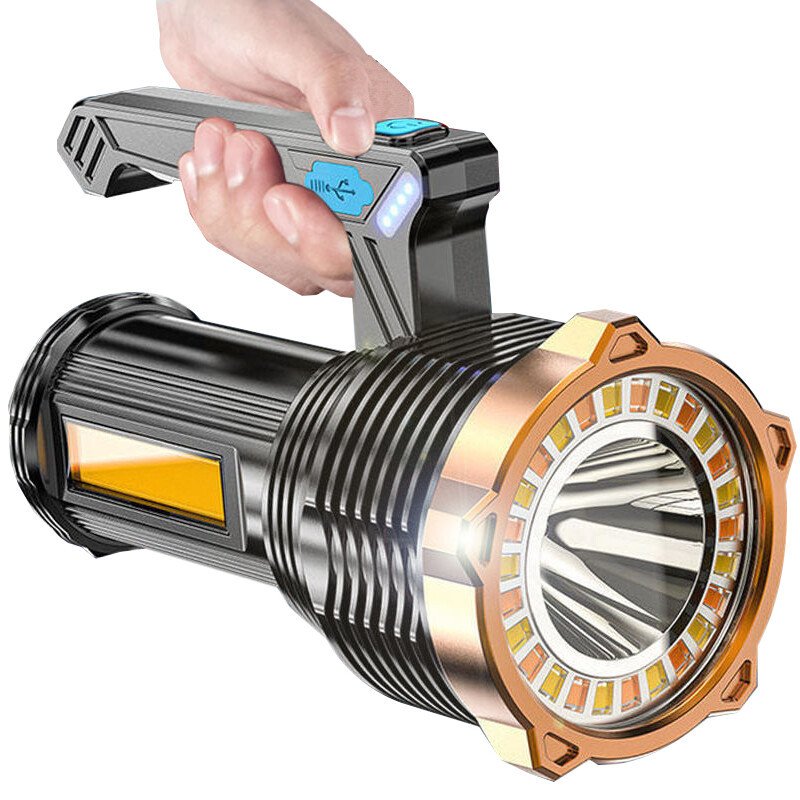 LED Torch USB Rechargeable COB Flashlight Spotlight Camping Light Most ...