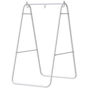 Hammock Chair Stand Only Heavy Duty Solid Steel A-Frame for Hanging Hammock, Egg Chair, Max Load 330 LBS, White