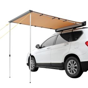 Car Side Awning, Large 6.6' x 8.2' Shade Coverage Vehicle Awning, PU3000mm UV50+ Retractable Car Awning with Waterproof Storage Bag, Height Adjus
