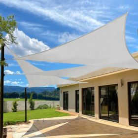 12'X12'X12' Light Grey HDPE Sunshade Sail (Option: defaulttitle)